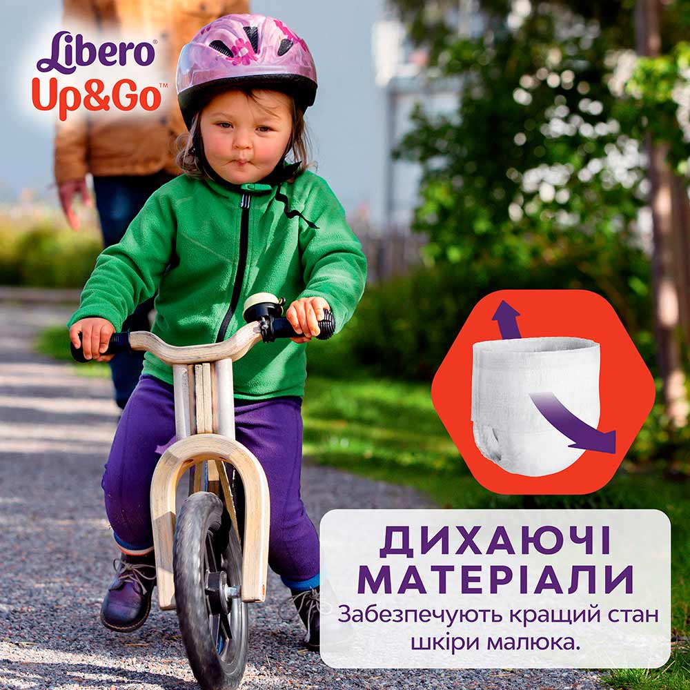 Підгузки-трусики Libero Up&Go 5-9 кг Розмір 3 46 шт (7322541742076) Вид одноразові