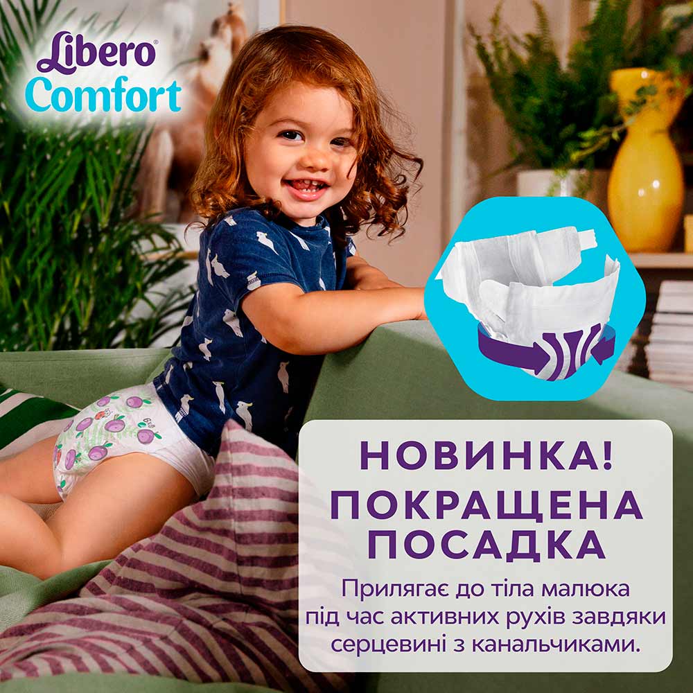 Подгузники Libero Comfort 7-11 кг 4 50 шт (7322541756844) Вид одноразовые