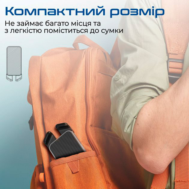 Подставка для ноутбука PROMATE PocketMount Grey (pocketmount.grey) Материал металл