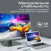 Адаптер Promate MediaLink-8K USB-C to HDMI 8K 60 Гц Grey (medialink-8k.grey)