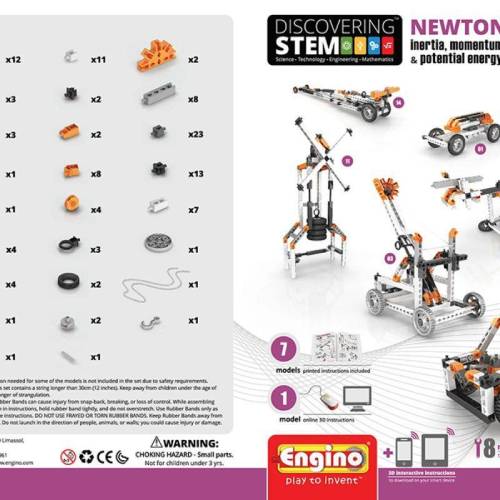 Конструктор ENGINO Stem Законы Ньютона (STEM07) Крепление блок