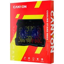 Подставка для ноутбука CANYON NS03 2Fan LED Black (CNE-HNS03)