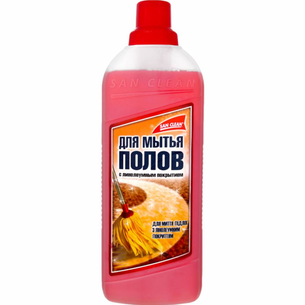 Засіб для миття підлог SAN CLEAN для лінолеуму 1 л (4820003541654)