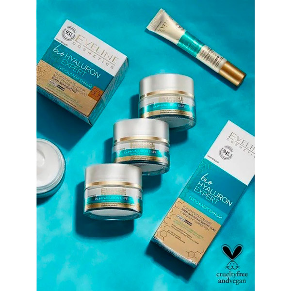 Ультра-увлажняющий крем-эликсир для лица Eveline Cosmetics Bio Hyaluron Expert 30+ 50 мл (5903416007135) Область применения лицо