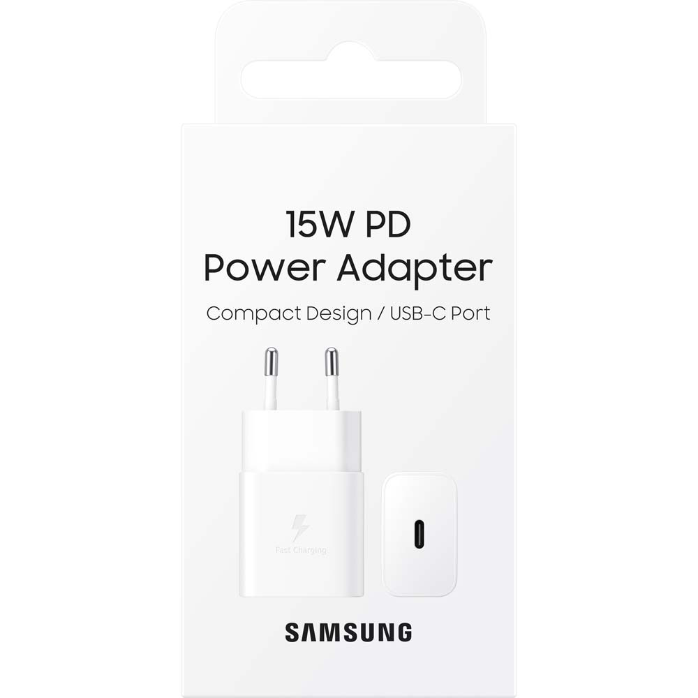 Зарядний пристрій Samsung 15W Power Adapter White (EP-T1510NWEGRU) Вихідний роз'єм USB Type-C