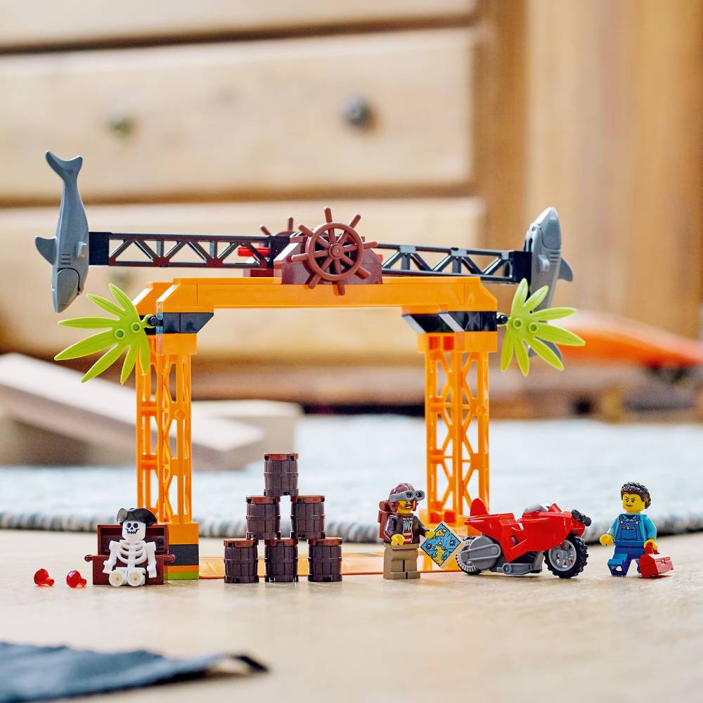 Конструктор LEGO City Stuntz Каскадерське завдання Напад Акули (60342) Кріплення блок