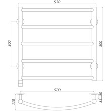 Сушка для рушників UNIO LD EL 500-500-5