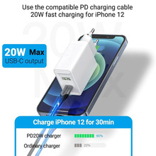 Зарядний пристрій VENTION USB Type C + QC4.0 (18-20W) White (FBBW0-EU-1)