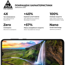 Защитное стекло ARMORSTANDART Pro для Samsung A04/A04s/A04e/M04/F04 Black (ARM63891)