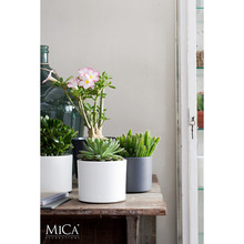 Горщик для рослин EDELMAN Mica Decorations Era 19.5 см 4.1 л Sand Light Grey (1035830)