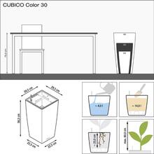 Кашпо LECHUZA Cubico Color 30 Сірий (13138)