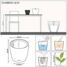 Кашпо Lechuza Classico Premium LS 21 Білий (16020)