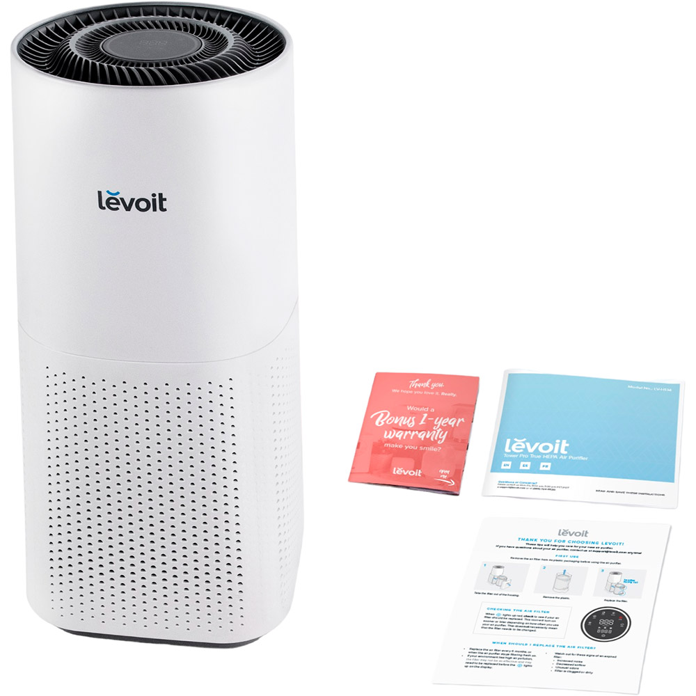 Очиститель воздуха LEVOIT LV-H134-RWH Tower Pro White (HEAPAPLVNEU0040) Мощность 45