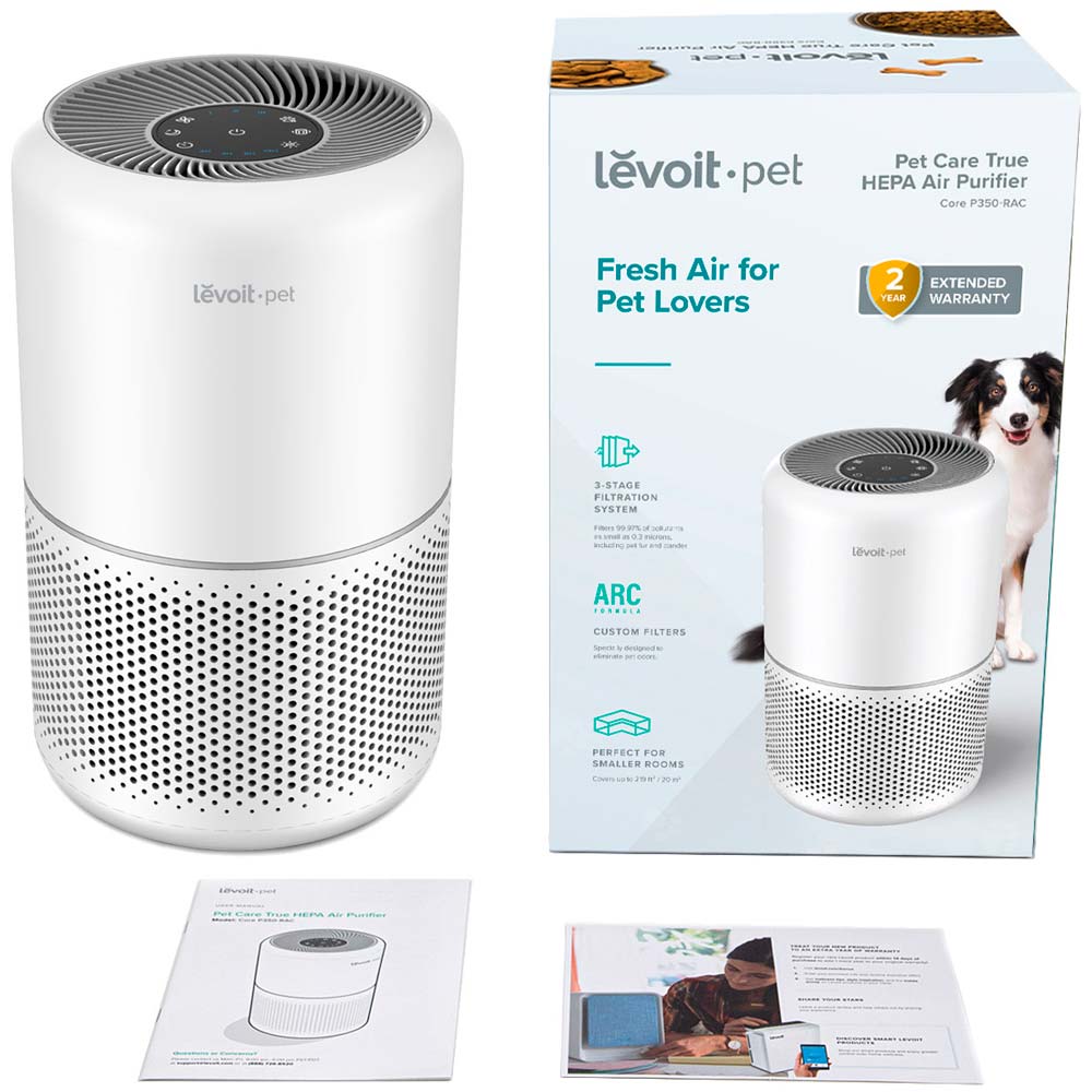 Очисник повітря Levoit Air Purifier Core P350 Pet Care White (HEAPAPLVNEU0035) Спосіб очищення попередній фільтр