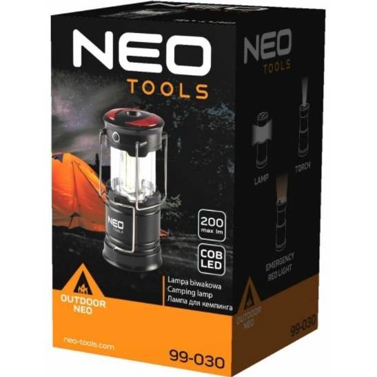 Ліхтар NEO TOOLS 200 лм 3 Вт COB LED 3xAA (99-030) Джерело енергії батарейки