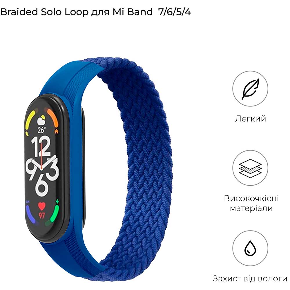 Ремешок ARMORSTANDART для Xiaomi Mi Band 4/5/6/7 Blue size L (ARM58758) Совместимость по модели XIAOMI Mi Band 6