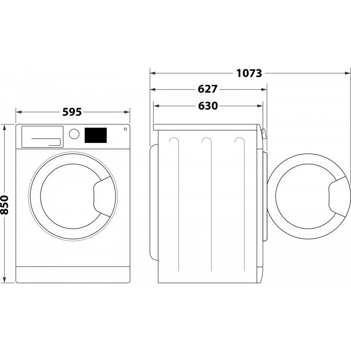 Пральна машина WHIRLPOOL FFB 11469 BCV Тип завантаження фронтальне