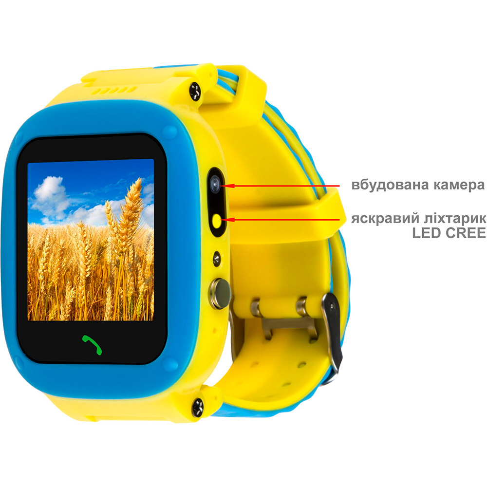 Смарт-часы AMIGO GO004 GLORY Blue-Yellow Функциональность детские