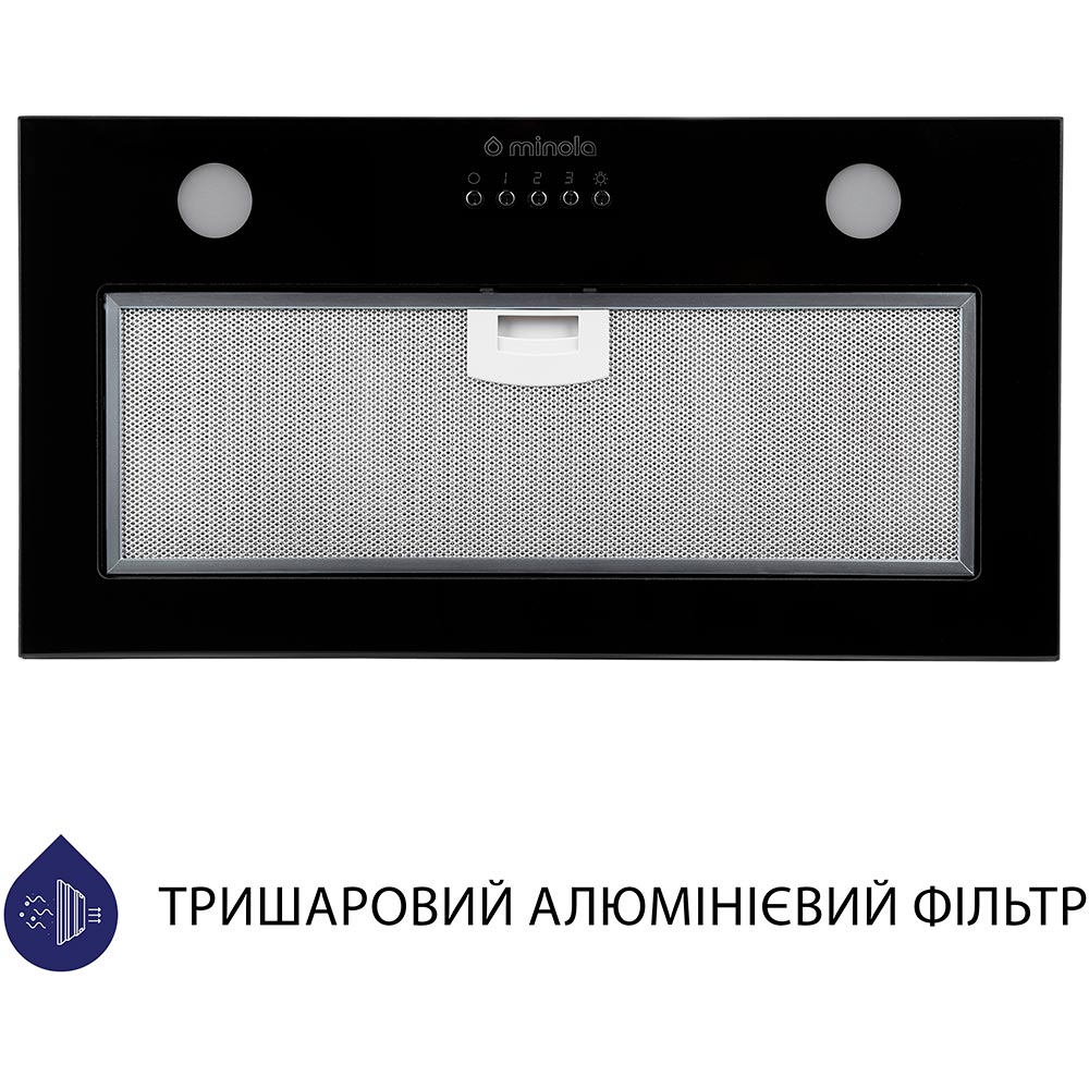 Витяжка MINOLA HBI 5262 BL GLASS 700 LED Режим роботи циркуляція