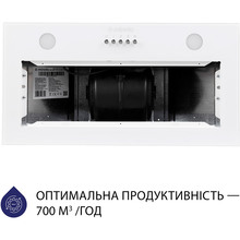 Витяжка MINOLA HBI 5262 WH GLASS 700 LED