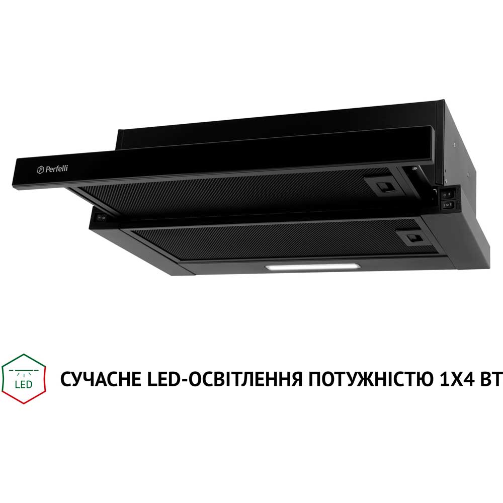 Витяжка PERFELLI TL 6333 BL 700 LED GLASS Режим роботи відведення