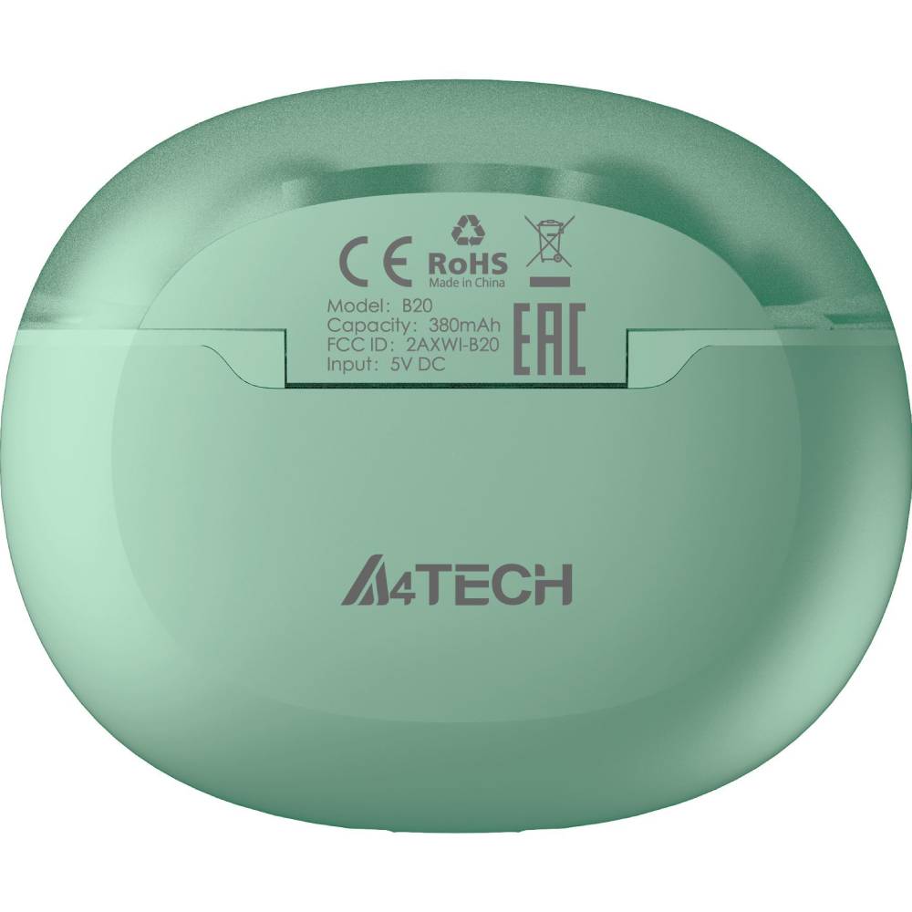 Гарнитура A4TECH 2Drumtek B20 (Mint Green) Конструкция внутриканальные (в ушной канал)