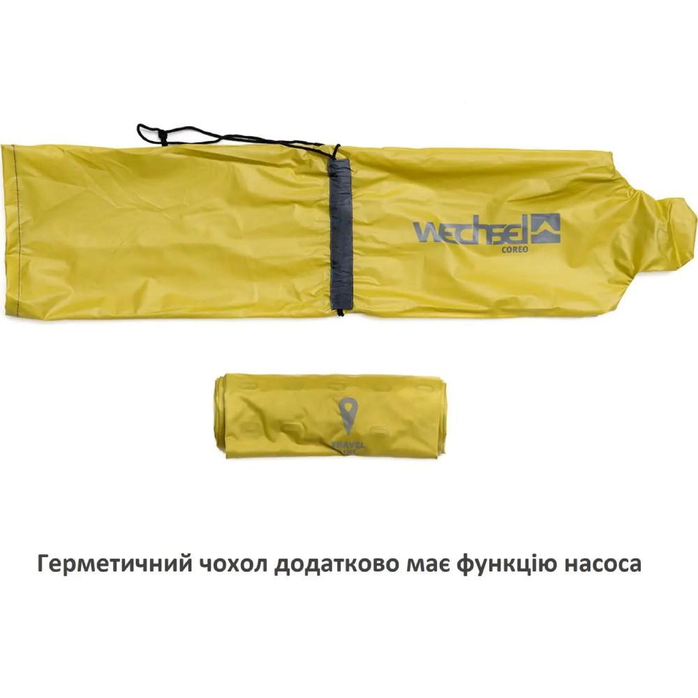 Коврик надувной WECHSEL Coreo Double-Tube TL Lemon/Grey (233122) Размер в сложеном виде 27x10х10