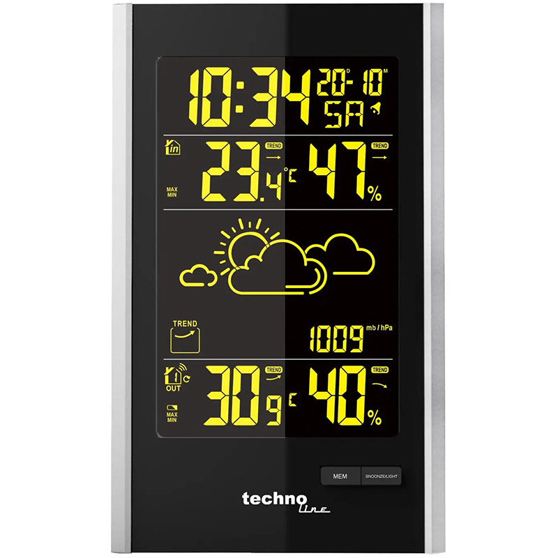 Метеостанция TECHNOLINE WS9060 Black/Silver Назначение домашний