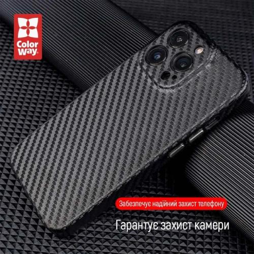 Чехол COLORWAY Slim PC Carbon Xiaomi Redmi Note 12 Pro 5G Черный (CW-CSPCXRN12P5-BK) Цвет черный