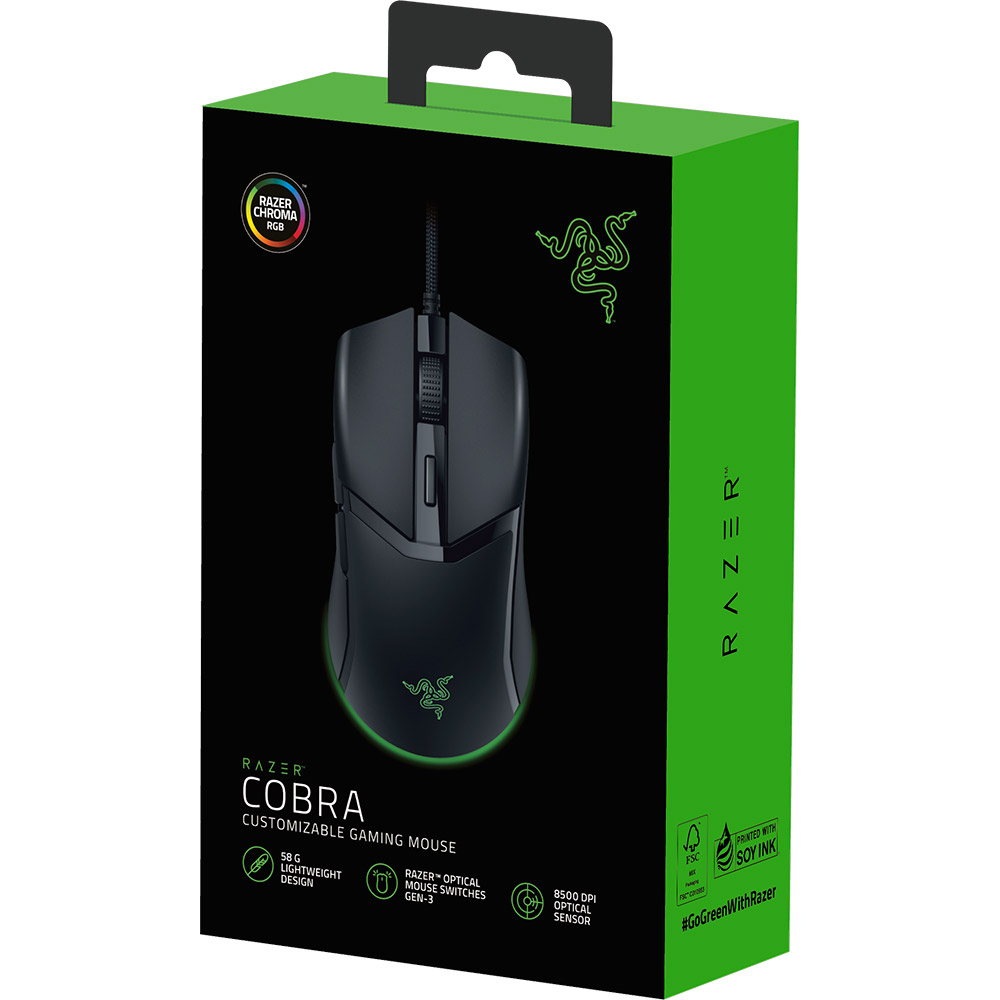 Мышь RAZER Cobra (RZ01-04650100-R3M1) Разрешение сенсора 8500