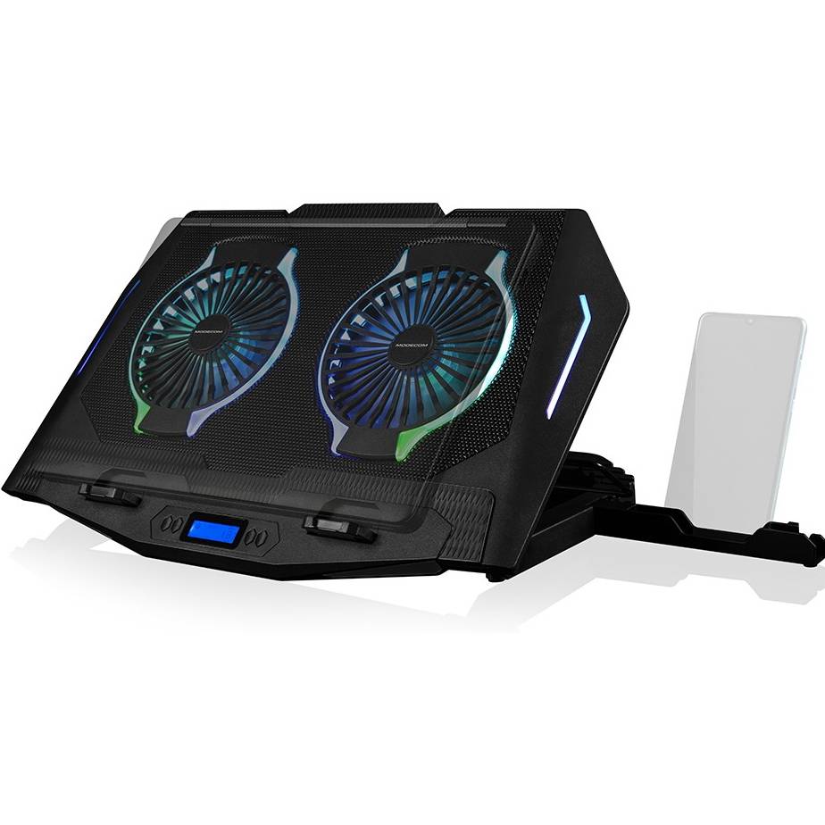 Підставка для ноутбука MODECOM SILENT FAN MC-CF-21-RGB (PL-MC-CF-21-RGB) Колір чорний