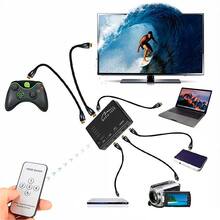 Спліттер MEDIA-TECH HDMI 5 ports HDMI switch Black (MT5207)
