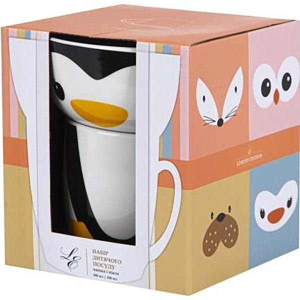 Набір дитячого посуду Limited Edition Happy Penguin (YF6013) Колір білий