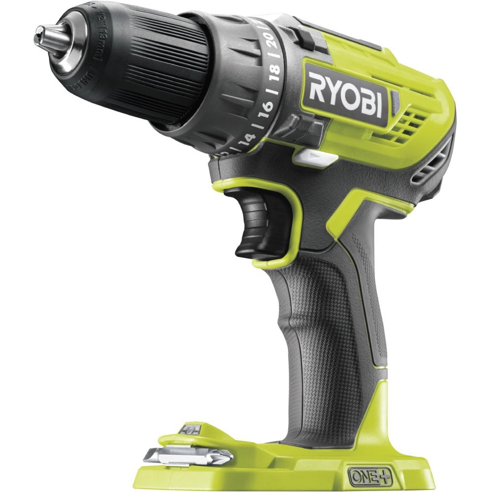 Набор инструментов RYOBI ONE+ R18DDSDS-125T (5133005087) Функции и особенности  Бесключевая замена насадок, Светодиодная подсветка