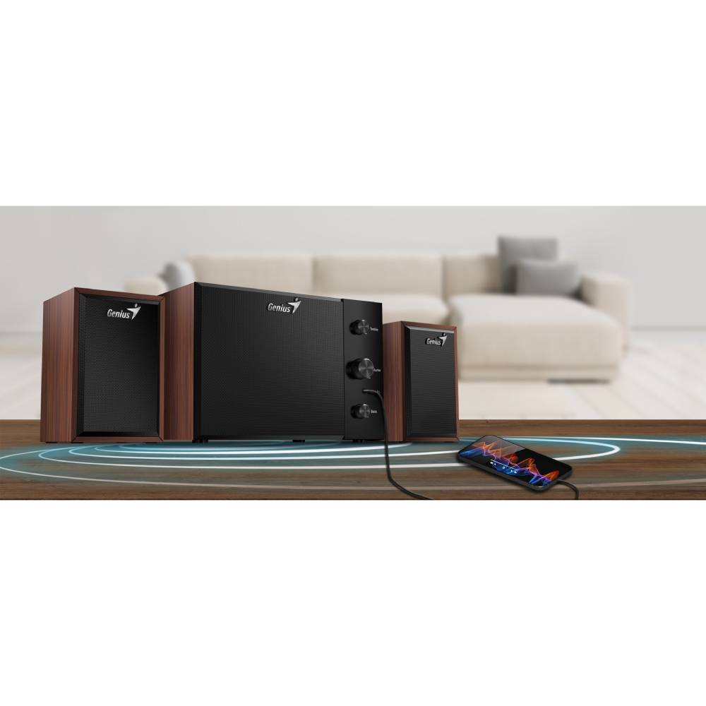Колонки GENIUS SW-2.1 350 Wood (31730037400) Мощность колонок 7