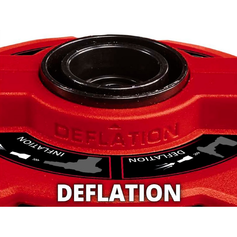 Насос низького тиску EINHELL CE-AP 18 Li Solo 18В (2070110) Додатково дві насадки, без акумулятора та зарядного пристрою, швидке надування при 670 л/хв і макс 0.05 бар, світлодіод для підсвічування
