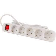 Мережевий фільтр COLORWAY 5 розеток 3м 10А 3x1.0мм2 White (CW-PSEA53W)