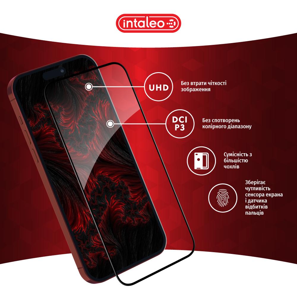 Защитное стекло INTALEO Full Glue для Apple iPhone 15 Pro Черный (1283126575440) Тип стекло