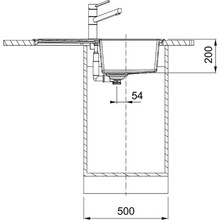 Мойка FRANKE Sirius 780 х 500 х 200 мм 2 S2D 611-78 Black (143.0621.190)