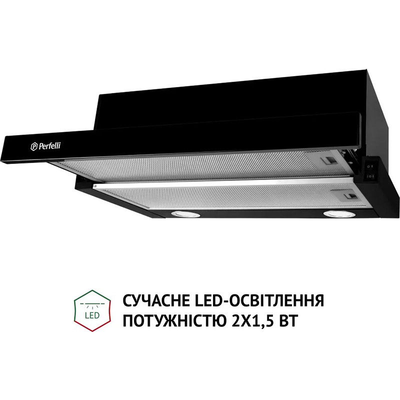 Вытяжка PERFELLI TL 6212 BL 700 LED (РН019402) Режим работы отвод