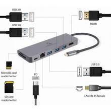 Док-станция CABLEXPERT USB Type-C 5-in-1 (A-CM-COMBO5-05)
