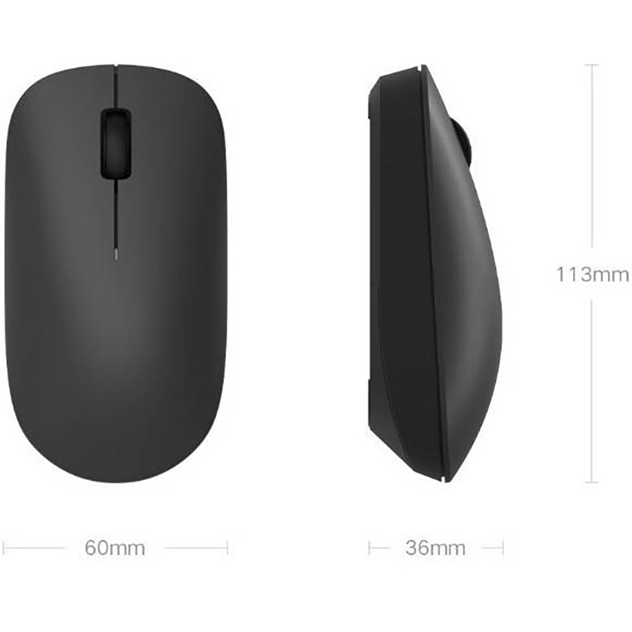 Миша XIAOMI Wireless Mouse Lite Black (HLK4035CN/BHR6099GL) Тип сенсора оптичний