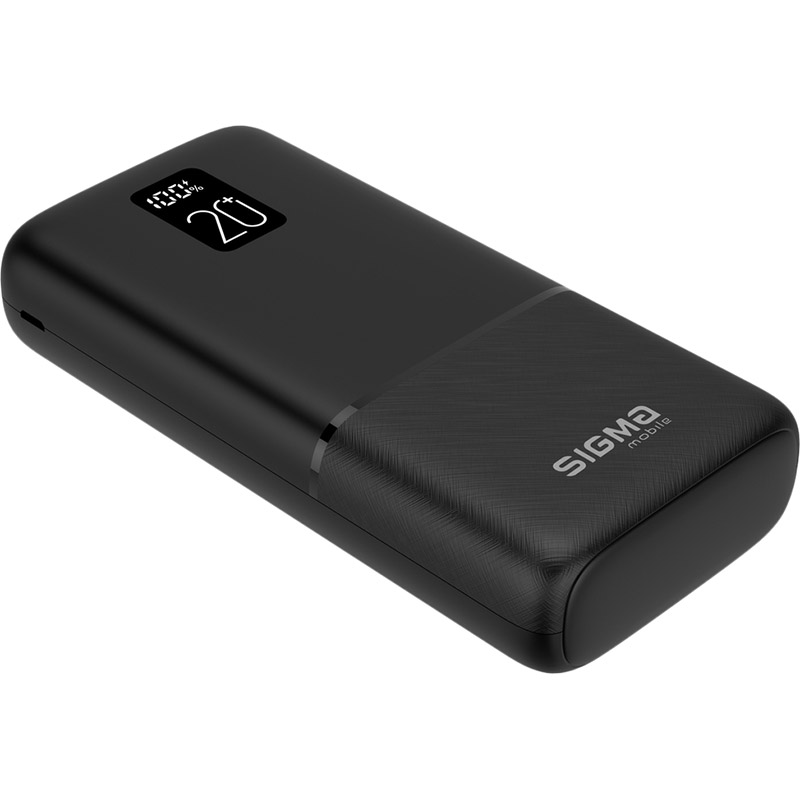 Powerbank SIGMA X-power SI20A2QL 20000 mAh Black Емкость 20000
