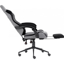 Кресло GT RACER X-2324 Fabric Gray/Black Suede