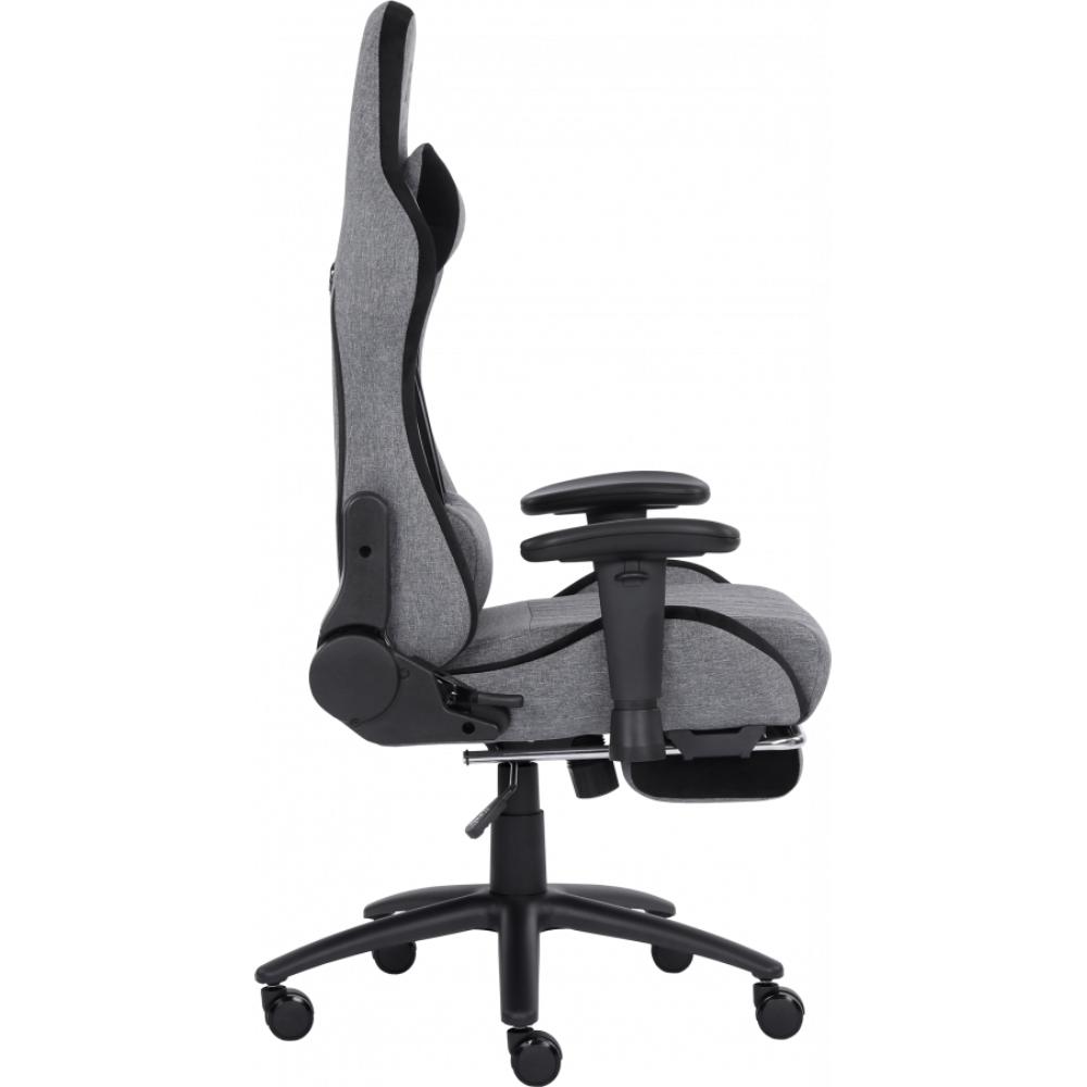 Зовнішній вигляд Крісло GT RACER X-2534-F Fabric Gray/Black Suede