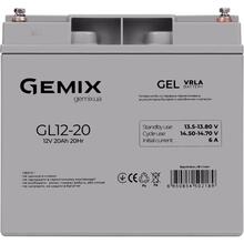 Аккумулятор GEMIX 12V 20Ah GEL Series Gray (GL12-20)