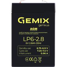 Аккумулятор GEMIX 6V 2.8Ah AGM Black (LP6-2.8F1)