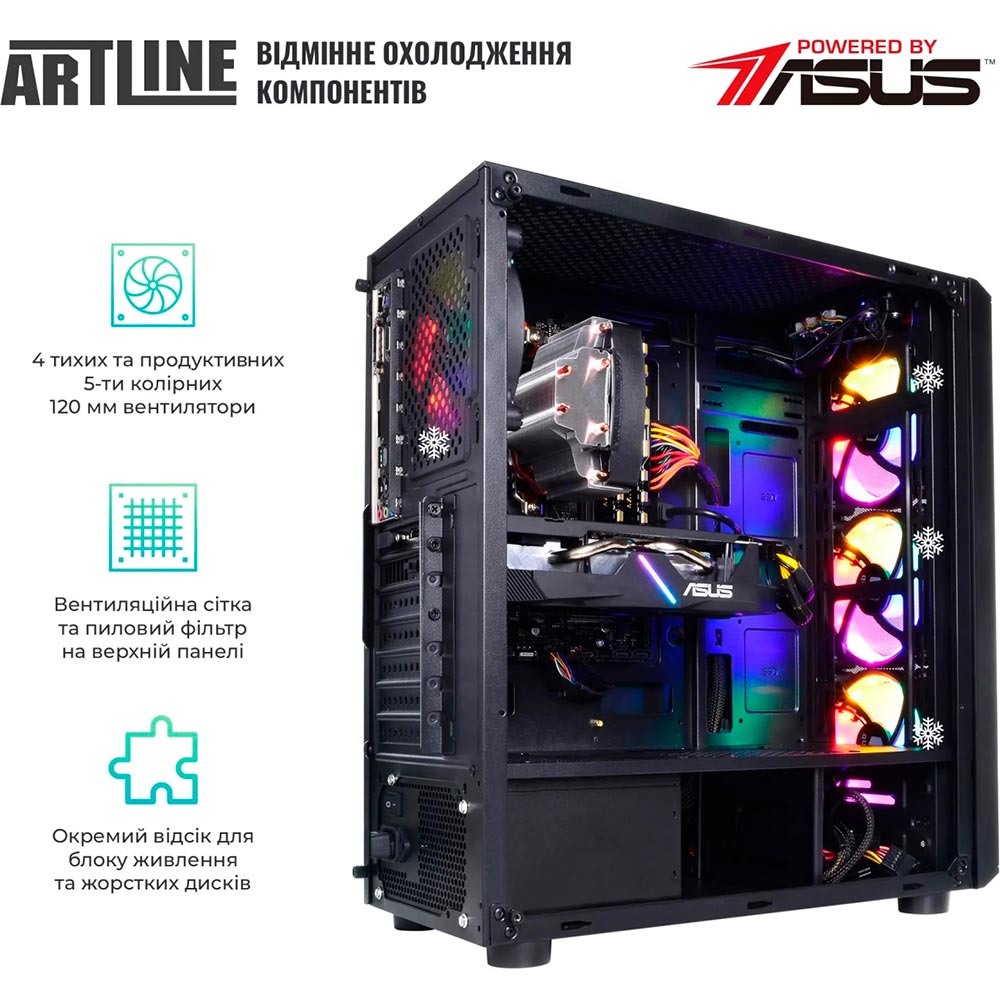 Зовнішній вигляд Комп'ютер ARTLINE Gaming X49 Windows 11 Home (X49v17Win)