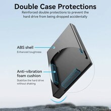 Внешний карман для жесткого диска VENTION KPAB0 2.5" HDD/SSD USB 3.0 Micro-B Black