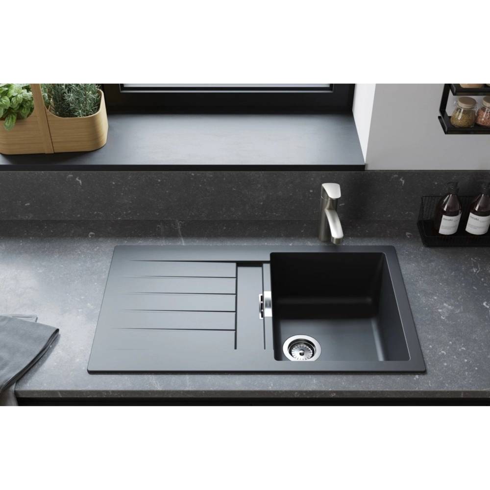 Мийка HANSGROHE S52 Gray Stone (43356290) Форма прямокутна